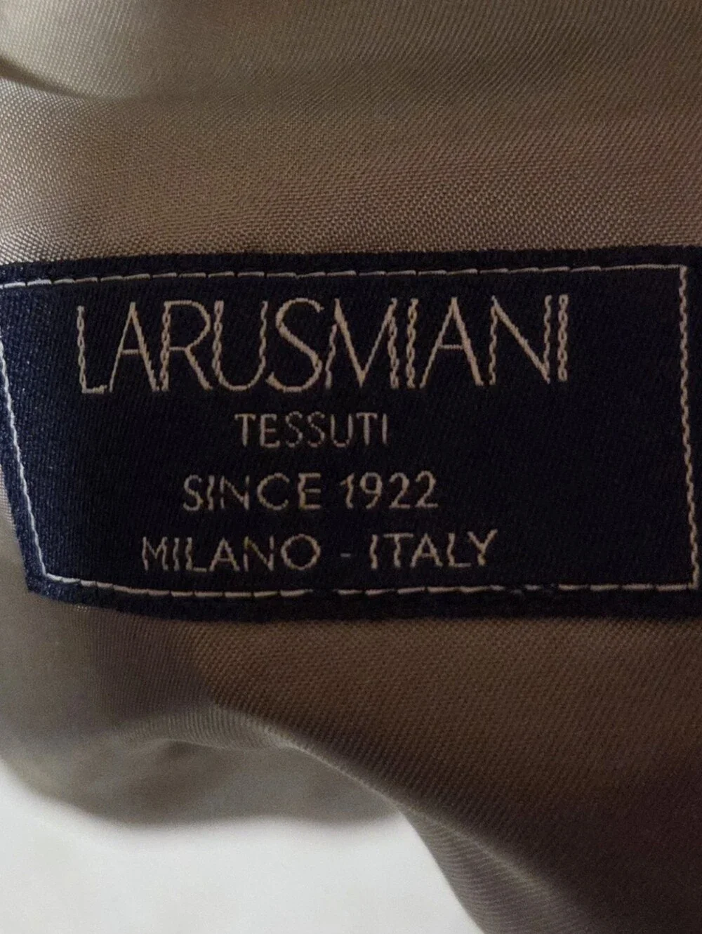 J.Crew Larusmiani Ludlow Khaki Tan Cotton Blazer Sport Coat Size 40R